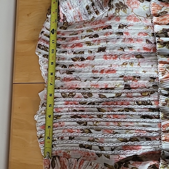 Zimmermann Radiate Smocked Mini Dress, Peach Rose Floral - Picture 16 of 16